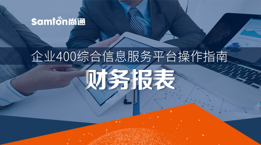 企業400綜合信息服務平臺操作指南之:財務報表 企業400綜合信息服務平臺操作指南之:財務報表